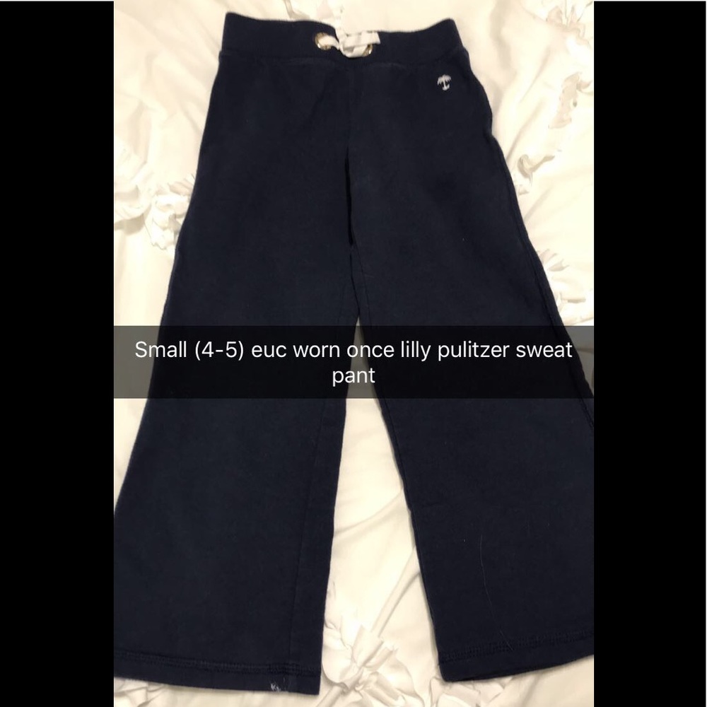 Lilly Pulitzer Girls Navy Sweatpants